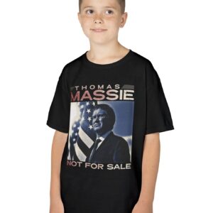 Thomas Massie Not For Sale Kid's Shirt